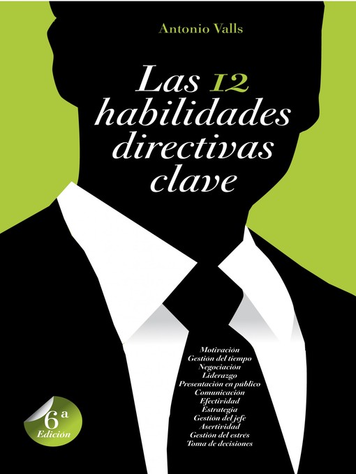 Title details for Las 12 habilidades directivas clave by Antonio Valls - Available